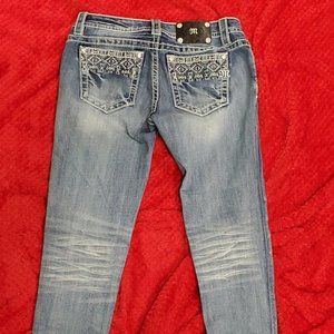 MISS ME SIGNATURE CUFFED SKINNY JEANS SIZE 29